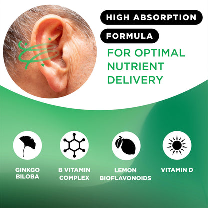 Lipo-Flavonoid for Vertigo & Dizziness Relief, Clinically Tested Formula with Ginkgo Biloba, Vitamin D, & Vitamin B Complex Lipo-Flavonoid