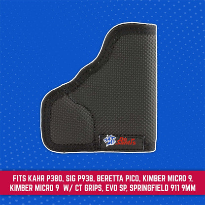 DeSantis Nemesis - Gun Pocket Holsters for Concealed Carry, Concealed Pocket Holster for Pistols, Revolvers, Soft, Designed for Comfort & Discreet Carry, Ambidextrous Gsupps Australia