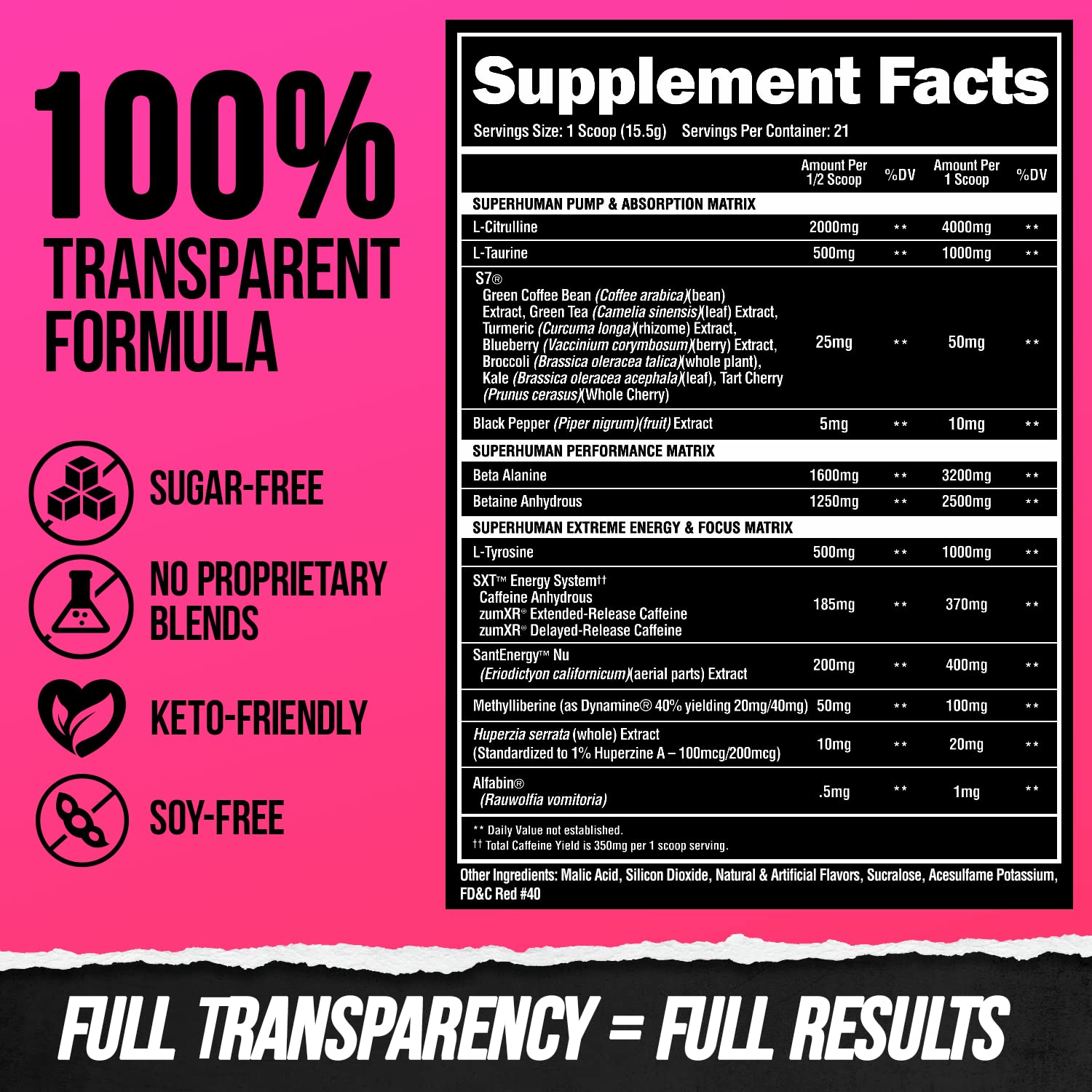ALPHA LION Superhuman Extreme High Stim Pre Workout Powder, Beta Alanine, L-Taurine & 356mg Tri-Source Caffeine for Sustained Energy, Nitric Oxide & Citrulline for Pump (21 Servings, Slaughtermelon) ALPHA LION buy australia supplements