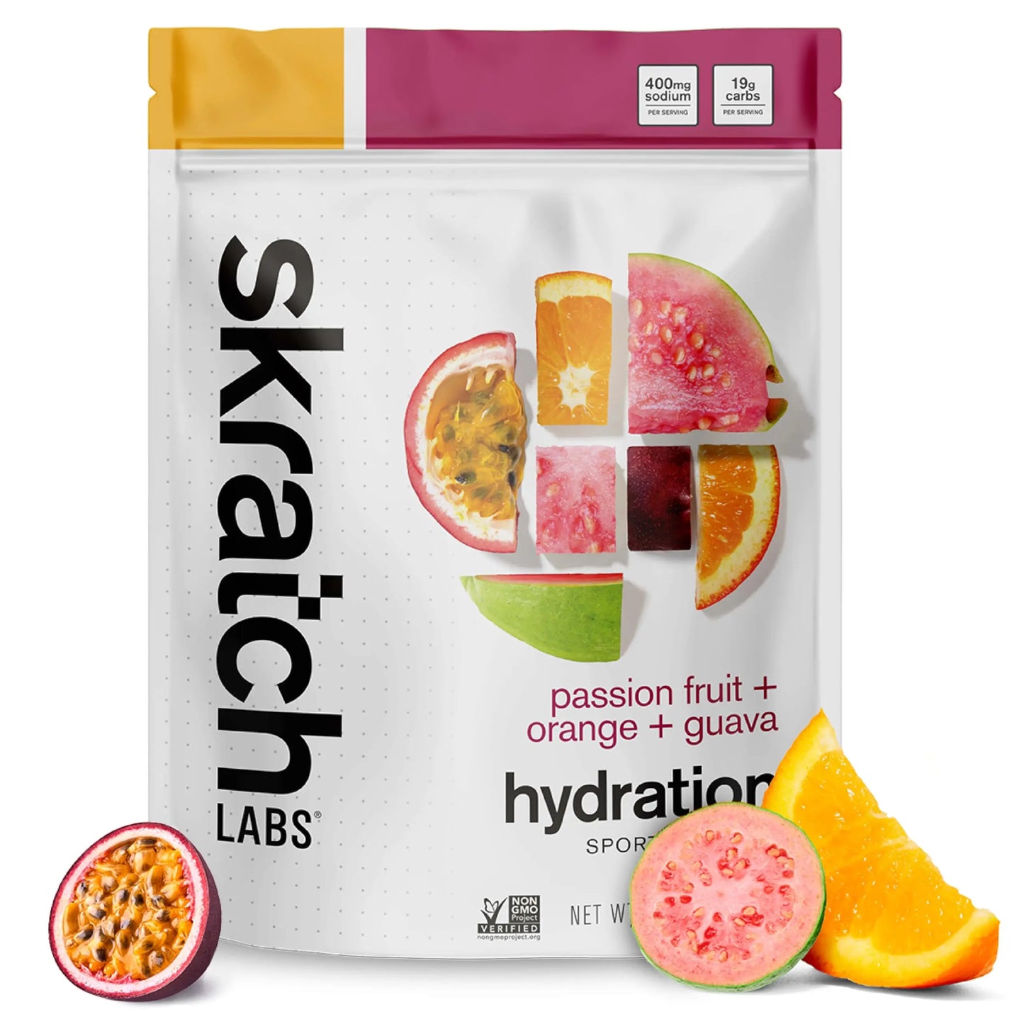 Skratch Labs Hydration Sports Drink Mix – Real‑Fruit Electrolyte Powder for Fast Hydration & Endurance | Passion Fruit Orange Guava | 20 Servings | Vegan, Skratch Labs