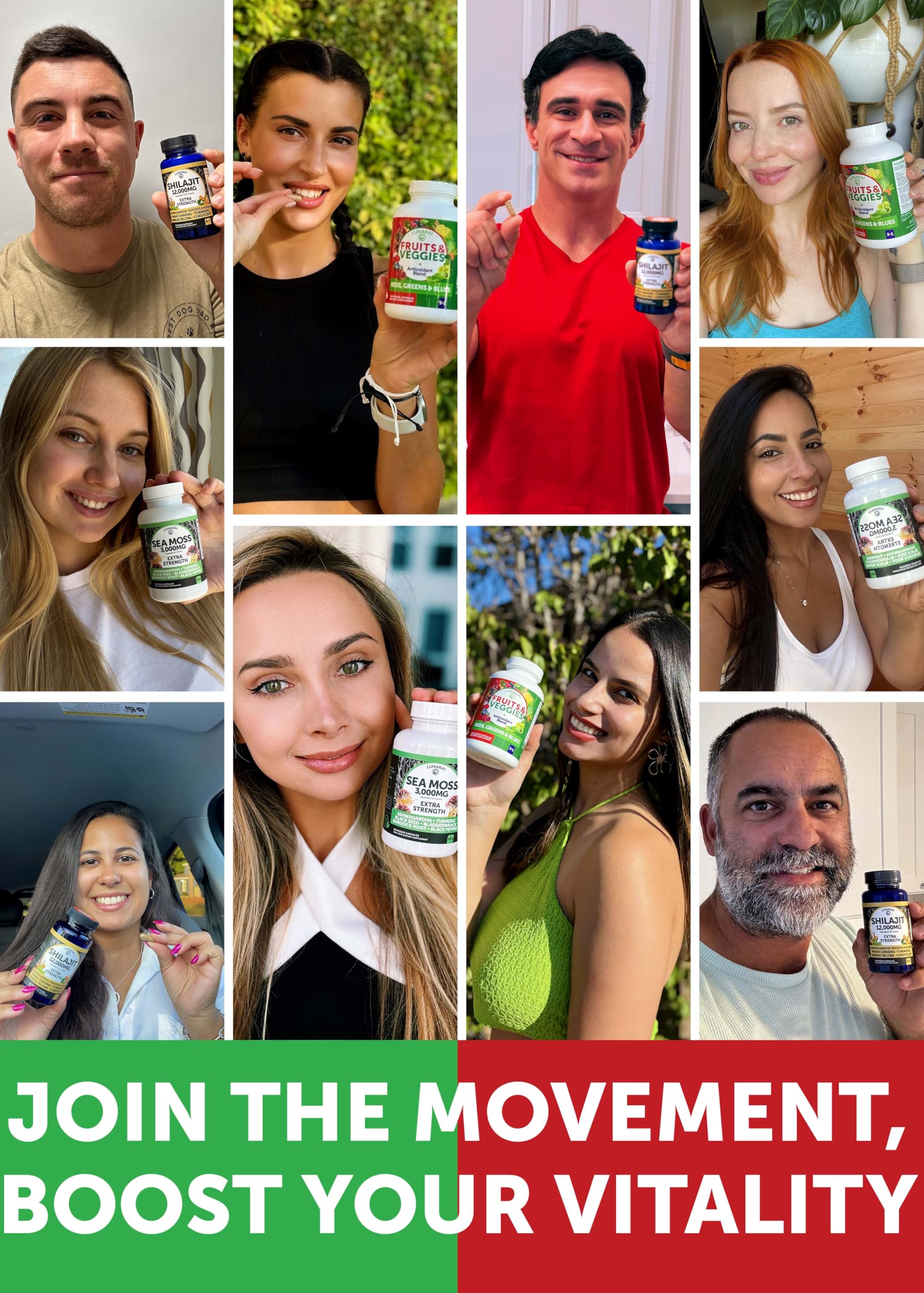 Lunakai USA Made Superfood Fruits & Veggies Supplement - All-in-One with 4 Blends & Scented Capsules, 180ct Super Veggie Capsules for Adults Lunakai buy australia supplements