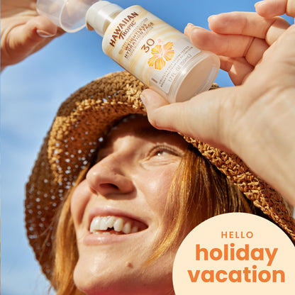 Hawaiian Tropic Weightless Hydration Lotion Sunscreen for Face SPF 30, 1.7oz | Travel Size Hawaiian Tropic