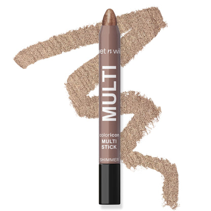 wet n wild Color Icon Cream Eyeliner Eyeshadow Multi-Stick, Moisturizing, Nourishing Velvety Cream-to-Powder Buildable & Blendable Formula, Cruelty-Free & Vegan - Brown Sugar wet n wild