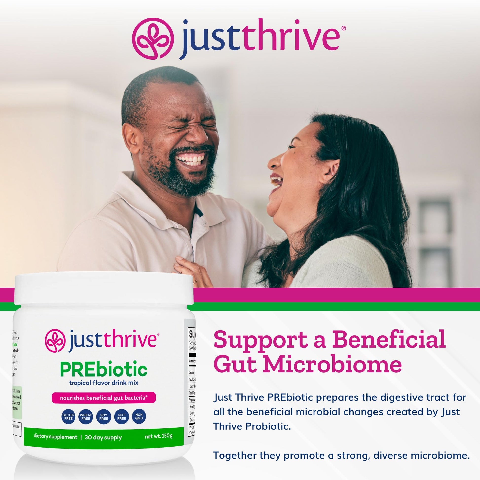 Just Thrive PREbiotic Powder - Digestive and Immune Support Supplement, 150 g Just Thrive buy australia supplements