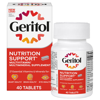 Geritol, Multivitamin Supplement, Contains B-Vitamins, Antioxidants, Vitamins C, E & D and Iron, 26 Essential Vitamins and Minerals, Gluten-Free Geritol