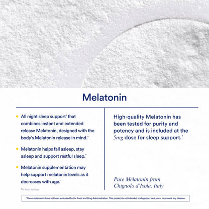 Ritual Sleep Melatonin 5mg - Sleep Aid Supplement - BioSeries Time Released Capsules Designed for All Night* Sleep Support for Adults - Vegan - Drug-Free - Vanilla - 20 Capsules - 20 Servings