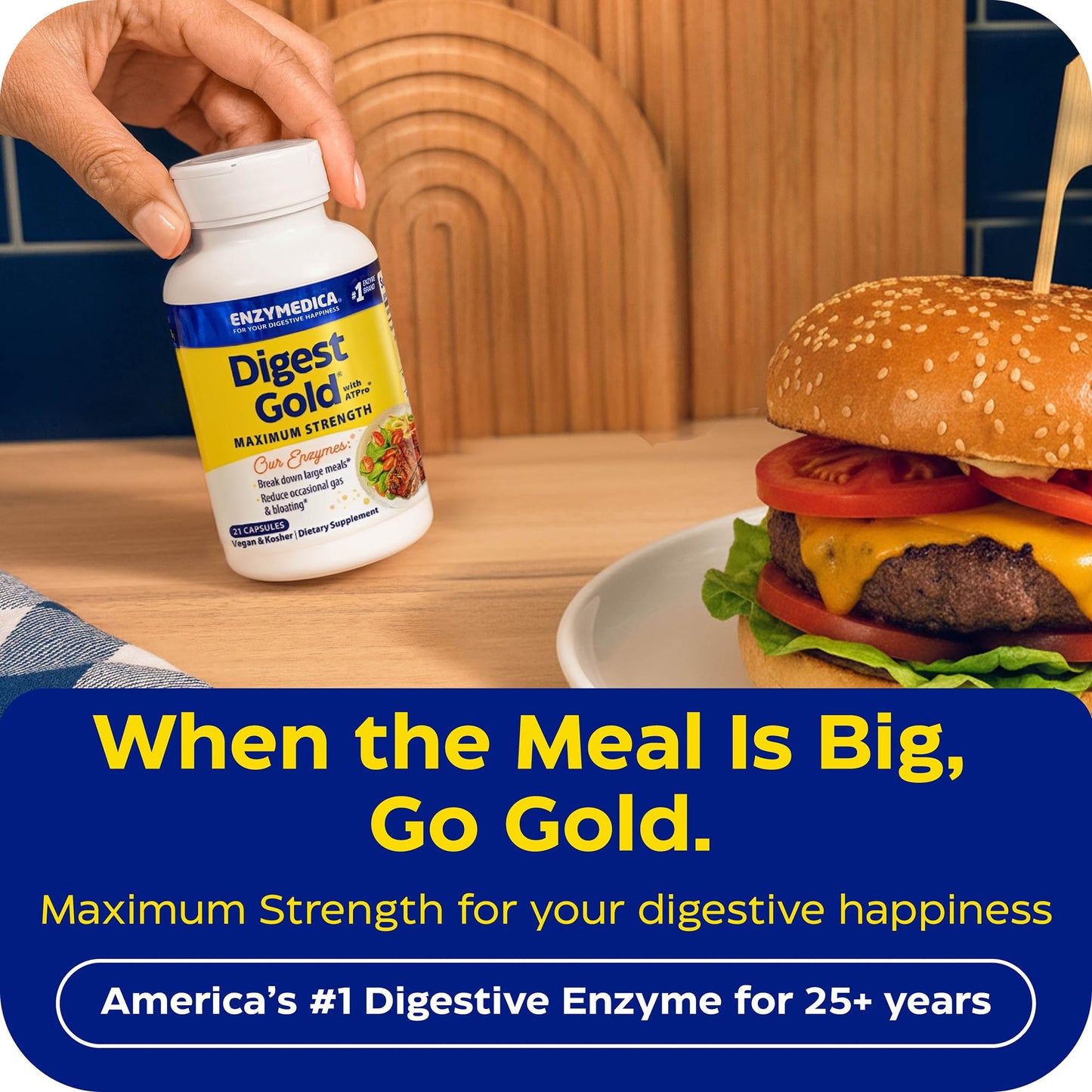 Enzymedica, Digest Gold + ATPro, Maximum Strength Enzymes, 45 Capsules Enzymedica