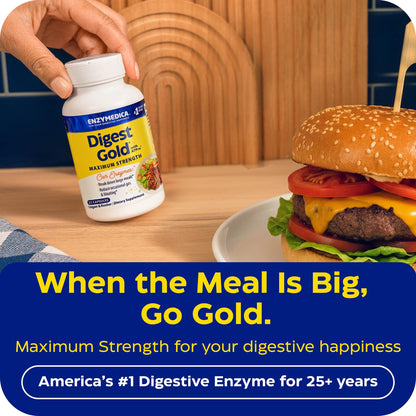 Enzymedica, Digest Gold + ATPro, Maximum Strength Enzymes, 45 Capsules Enzymedica