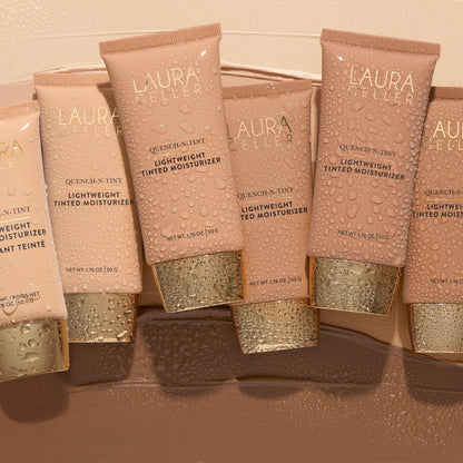 LAURA GELLER NEW YORK Quench-n-Tint Tinted Moisturizer - Sheer to Light Buildable Coverage - Natural Glow Finish - Lightweight Formula LAURA GELLER NEW YORK
