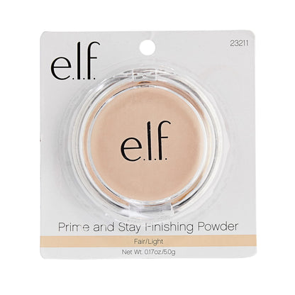 e.l.f. Prime & Stay Finishing Powder, Sets Makeup, Controls Shine & Smooths Complexion, Sheer, 0.18 Oz (5g) e.l.f.