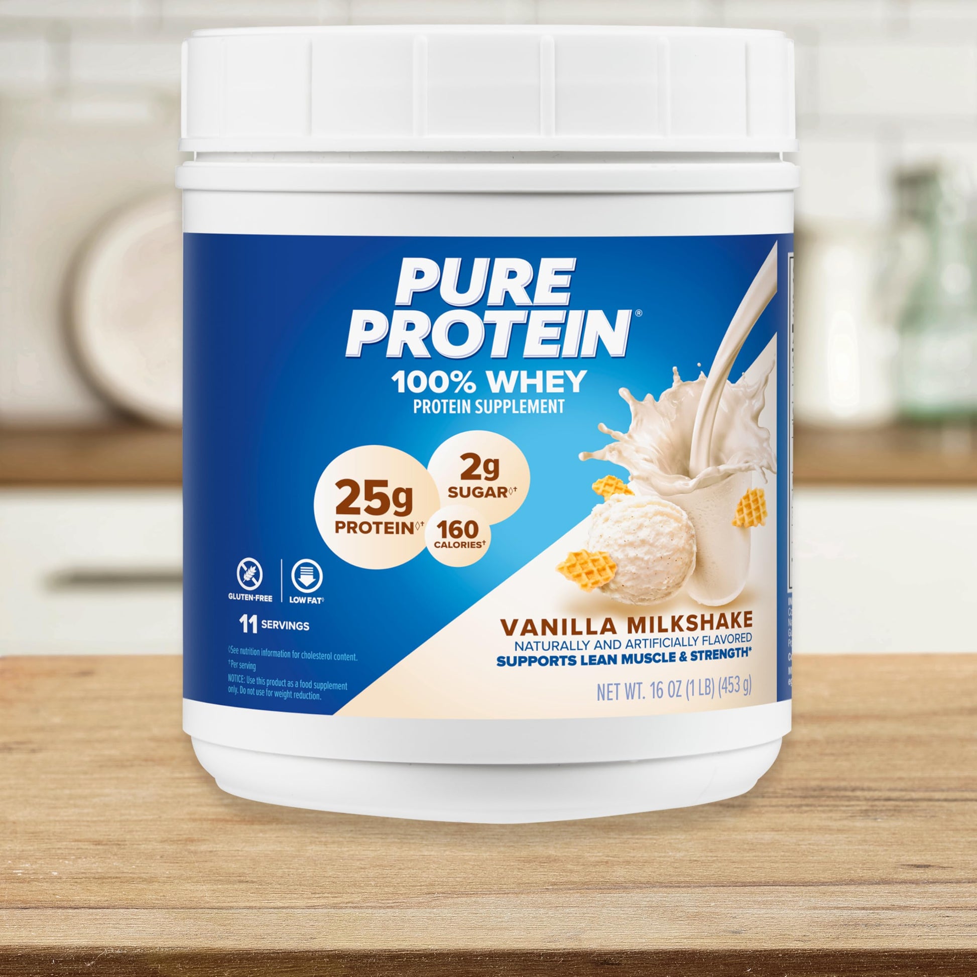 Pure Protein Powder, Whey, High Protein, Low Sugar, Gluten Free, Vanilla Cream, 1 lb Pure Protein buy australia supplements