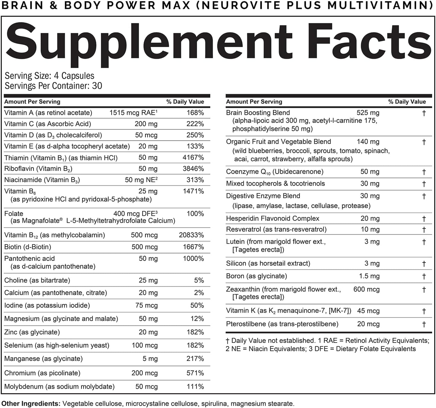 Dr. Amen brainMD Brain & Body Power Max - 420 Capsules - Complete Wellness Support Supplement, Promotes Recall & Retention, Focus, Emotional Balance & Positive Mood - 30 Day Supply