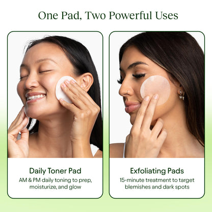 JIYU Toner Pads - Korean Skincare for Dark Spots, Wrinkles & Dull Skin - Hydrating Facial Treatment with Snail Mucin, Niacinamide, Peptides & Centella - 100 Count JIYU