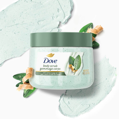 Dove Limited Edition Body Scrub Palo Santo & Sage Oil For Exfoliated 15 OZ Dove