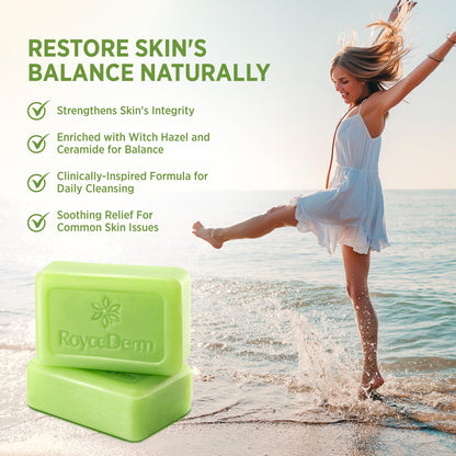 Roycederm Antifungal Bar Soap - Tea tree Oil Soap - Athlete’s Foot Treatment for Jock Itch & Ringworm Roycederm