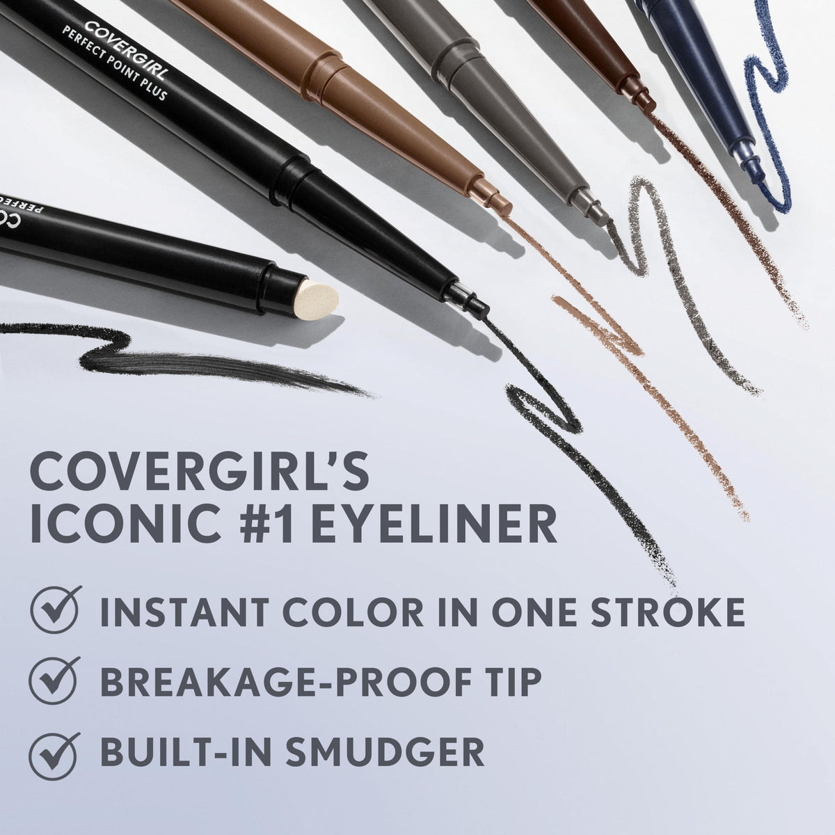 COVERGIRL Perfect Point PLUS Eyeliner Pencil, Espresso .008 oz. (0.23 mg) (Packaging may vary) COVERGIRL