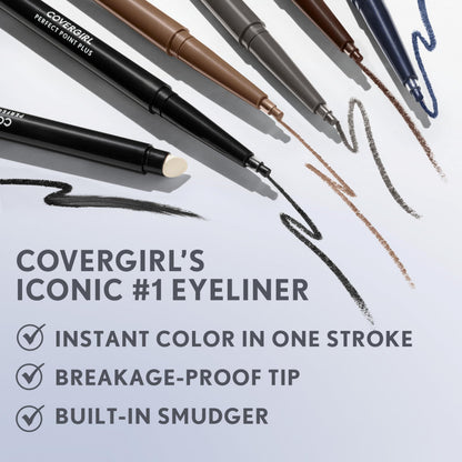 COVERGIRL Perfect Point PLUS Eyeliner Pencil, Espresso .008 oz. (0.23 mg) (Packaging may vary) COVERGIRL