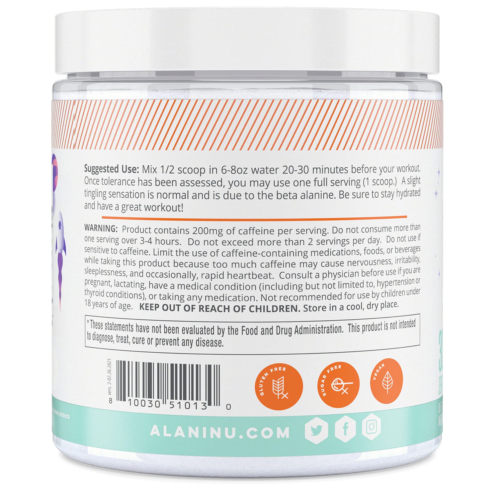 Alani Nu Pre Workout Powder GLAXAY Lemonade, Amino Energy Boost, Endurance Supplement, Sugar Free, 200mg Caffeine, L-Theanine, Beta-Alanine, L-Citrulline, 30 Servings Alani Nu buy australia supplements