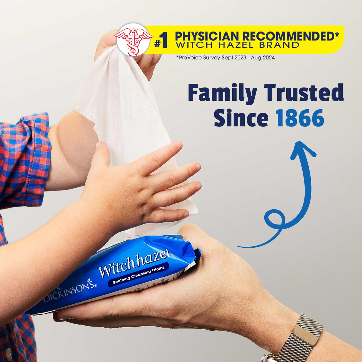 T.N. Dickinson's Witch Hazel Soothing Cleansing Cloths | 25 Wipes T.N. Dickinson's