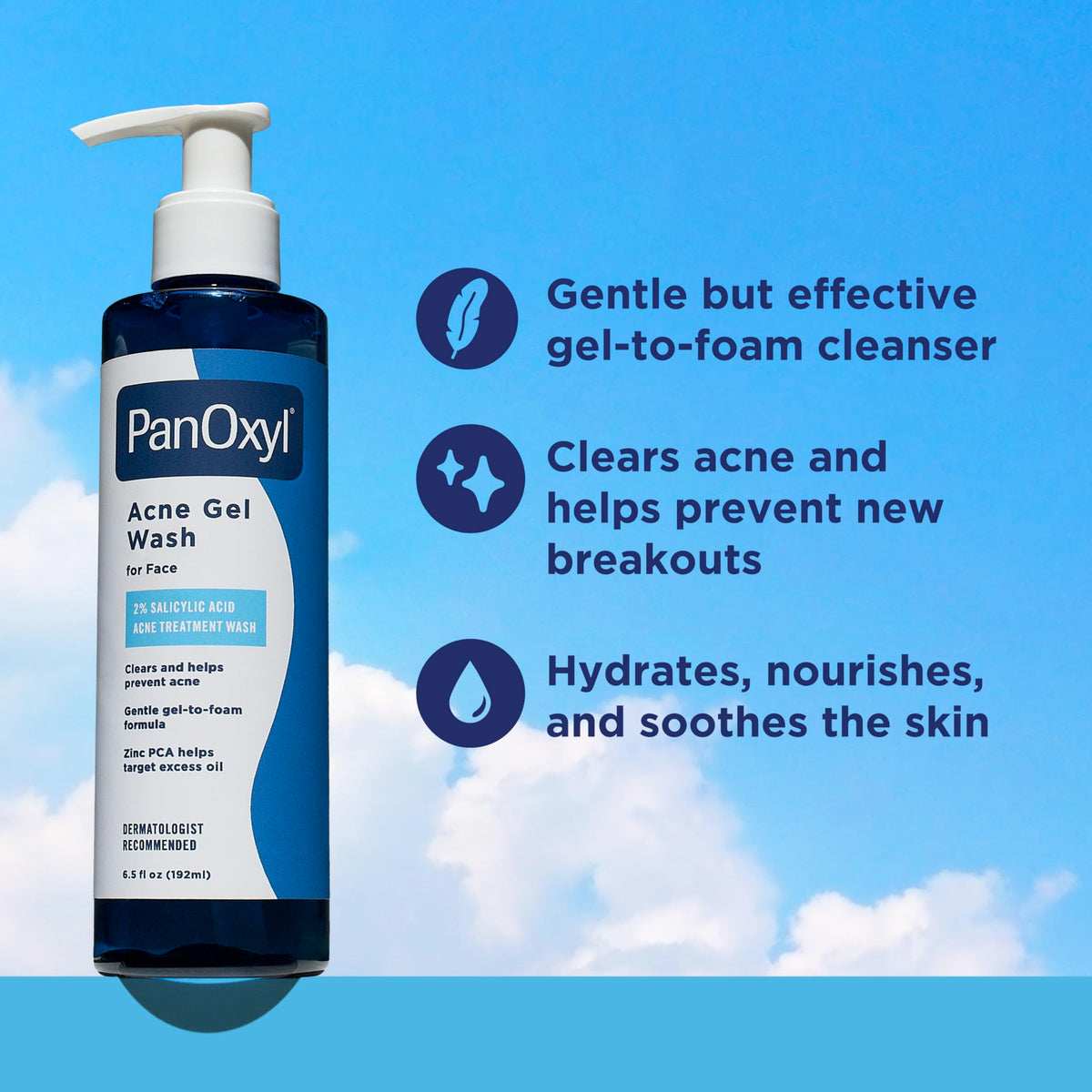 PanOxyl Acne Gel Wash, 2% Salicylic Acid, For Face, 6.5 fl oz PanOxyl