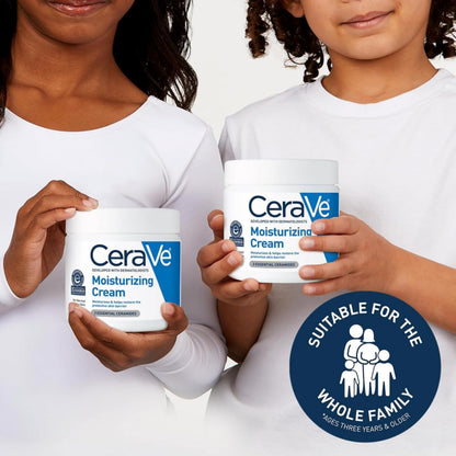 CeraVe Moisturizing Cream, Face Body Moisturizer, Normal to Dry Skin, 8 Fl Oz CeraVe