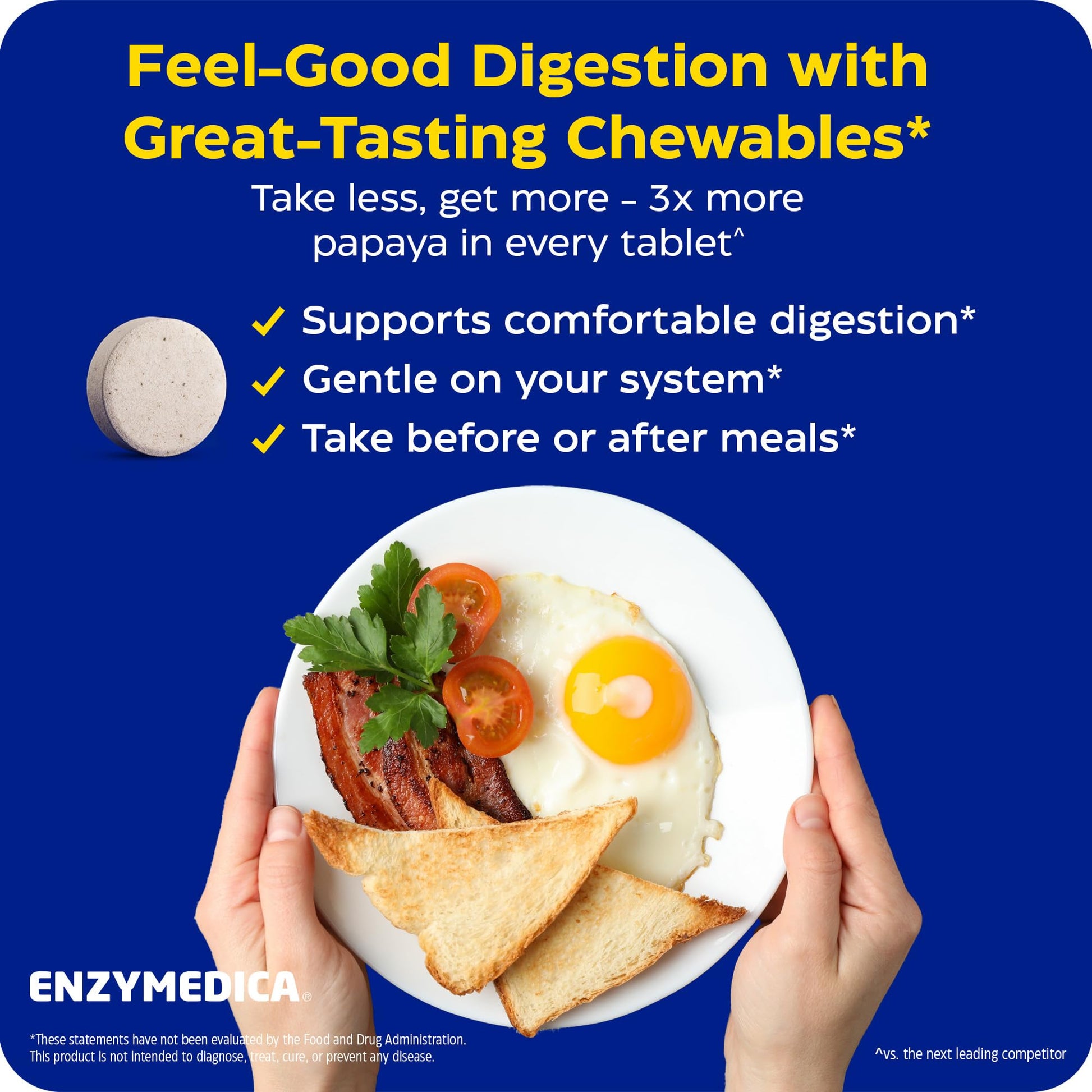Enzymedica Papaya Gold - Papaya Enzymes Chewable - 120 Tablets Gsupps Australia