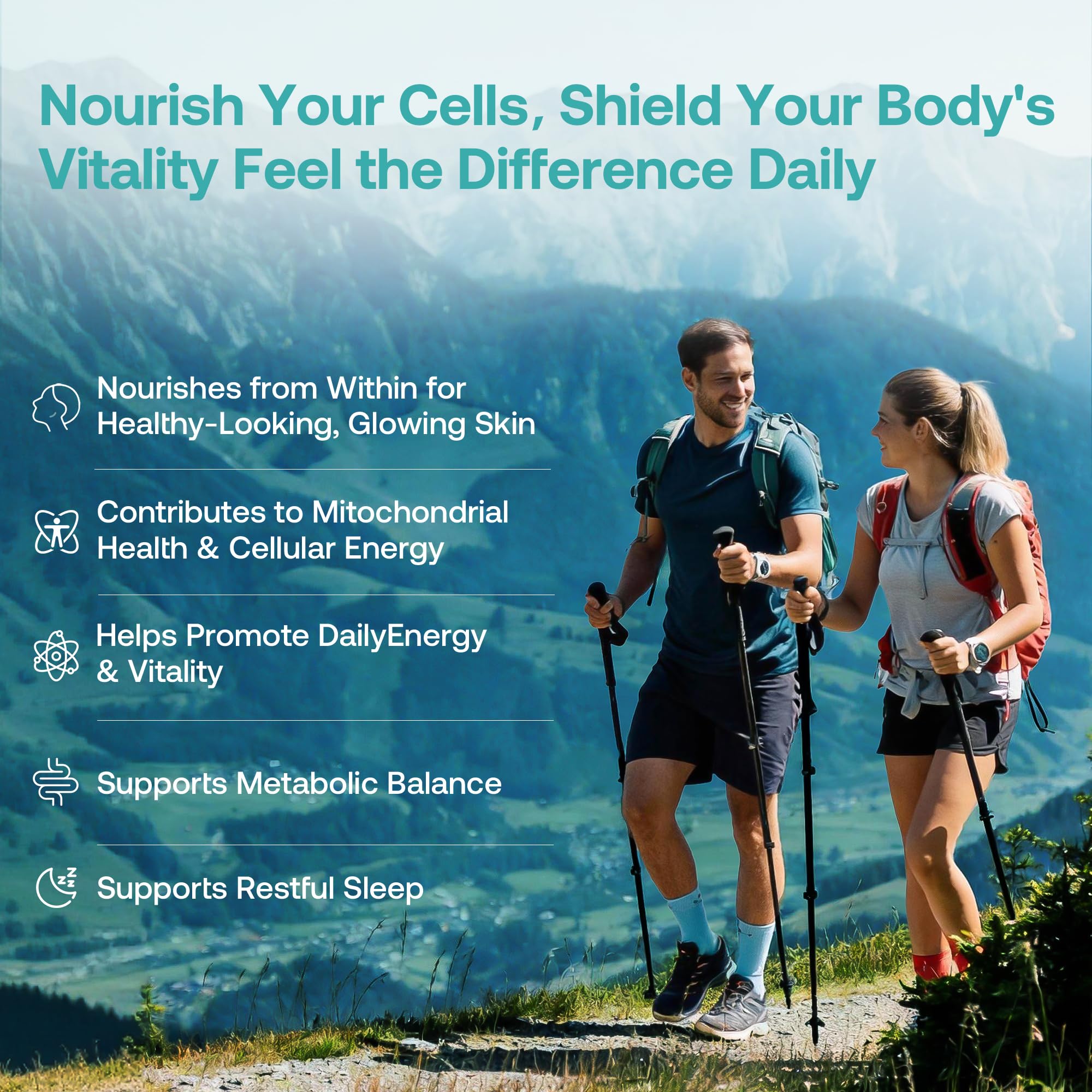 LAIFE L-Ergothioneine PLUS Supplement, Cellular Antioxidant Supplement for Energy, Skin, Vitality & Whole-Body Wellness with L-Ergothioneine, NR, Quercetin, Curcumin & Magnesium Glycinate, 60 Capsules LAIFE buy australia supplements