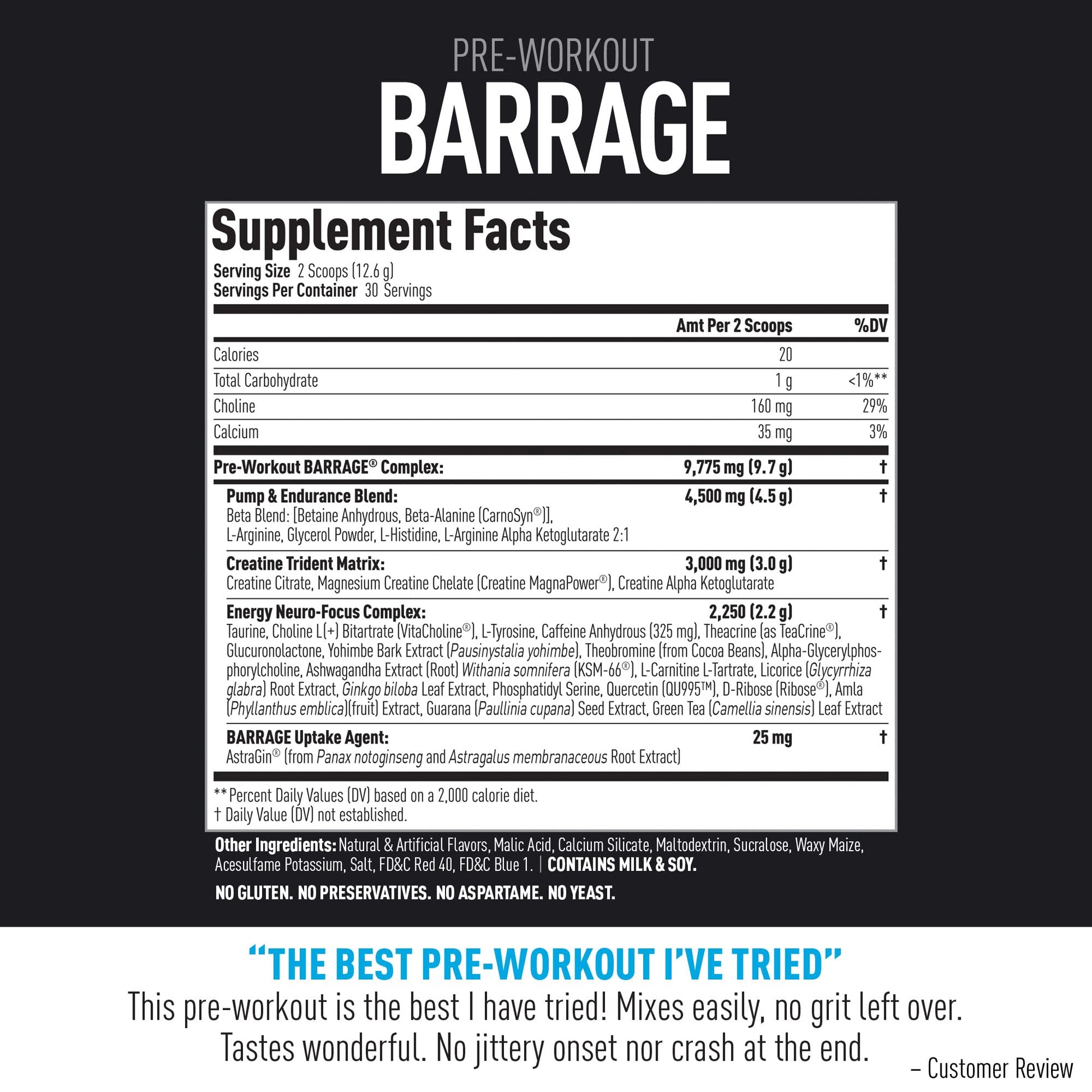 (CORE)ACTIVE Barrage Pre Workout Powder - Preworkout for Women & Men, Creatine (CORE)ACTIVE buy australia supplements