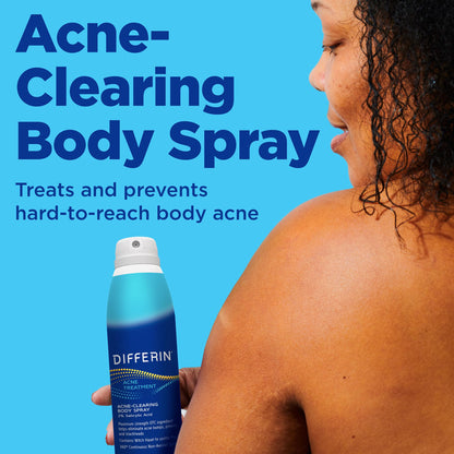 Differin Acne Body Spray, Salicylic Acid Back & Chest Treatment, 6oz Differin