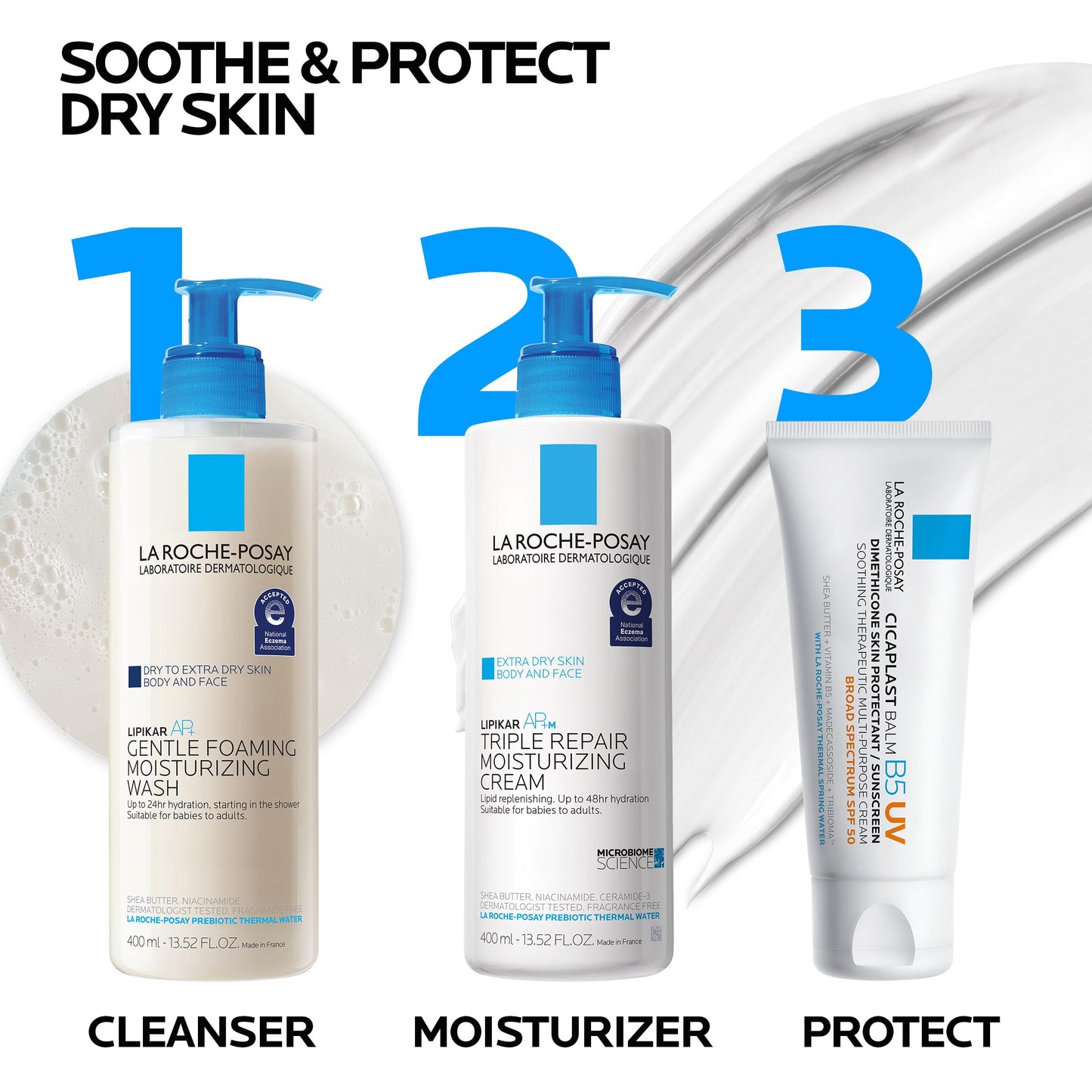 La Roche-Posay Cicaplast Balm B5 UV SPF 50, Vitamin B5 + Shea Butter + Tribioma + Madecassoside + Zinc Oxide Sunscreen La Roche-Posay