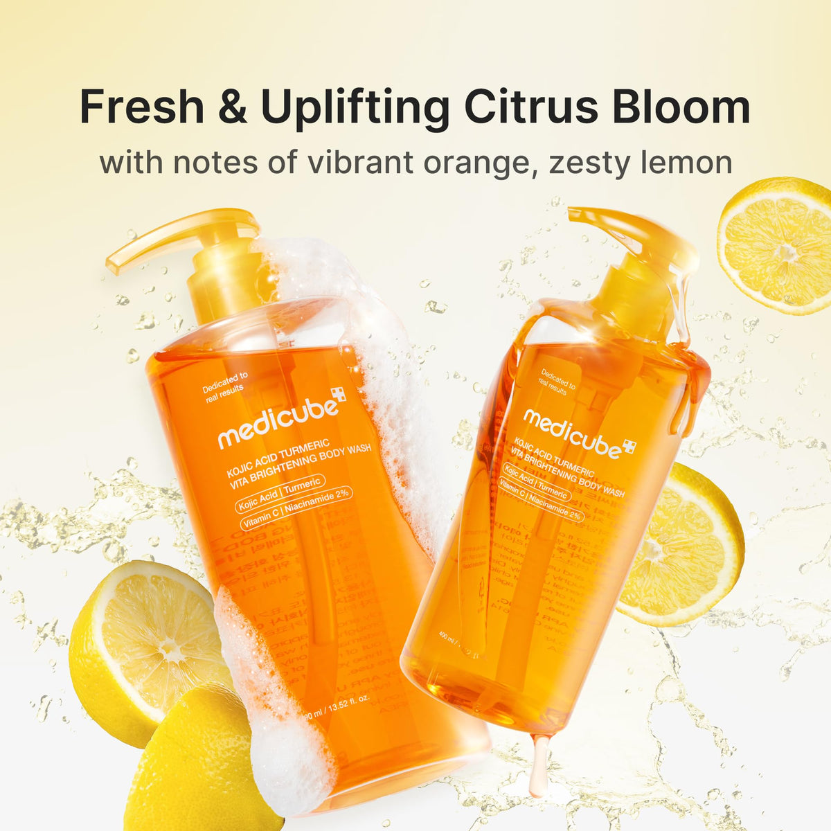 medicube Kojic Acid Turmeric Brightening Body Wash, 33.81 fl.oz medicube