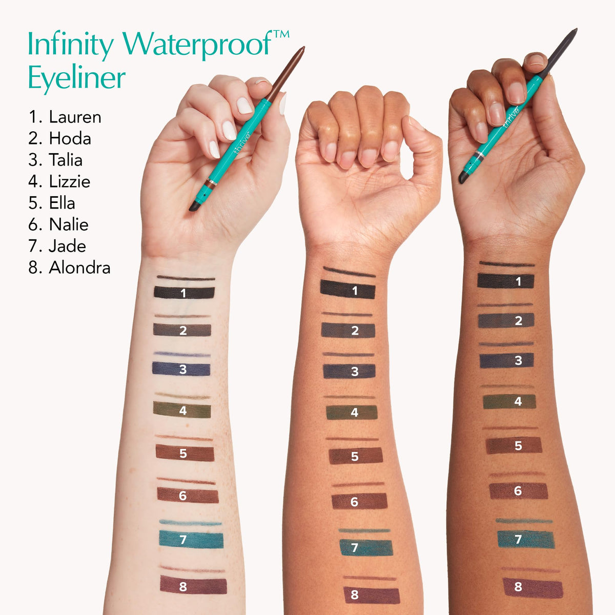 Thrive Causemetics Infinity Waterproof Eyeliner Pencil, Black Matte Shade Thrive Causemetics