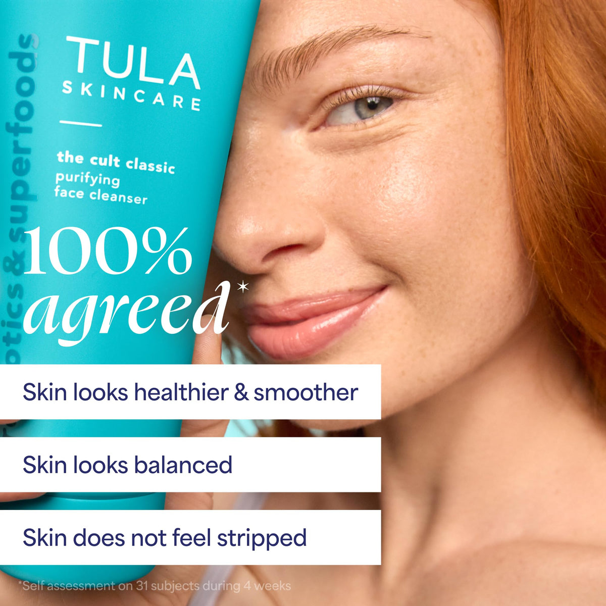 TULA Skincare Cult Classic Purifying Face Cleanser, Daily Wash for Pores & Skin Balance with Prebiotic Extracts, Antioxidants & Turmeric, Deep Cleansing Formula, 6.7 FL OZ TULA