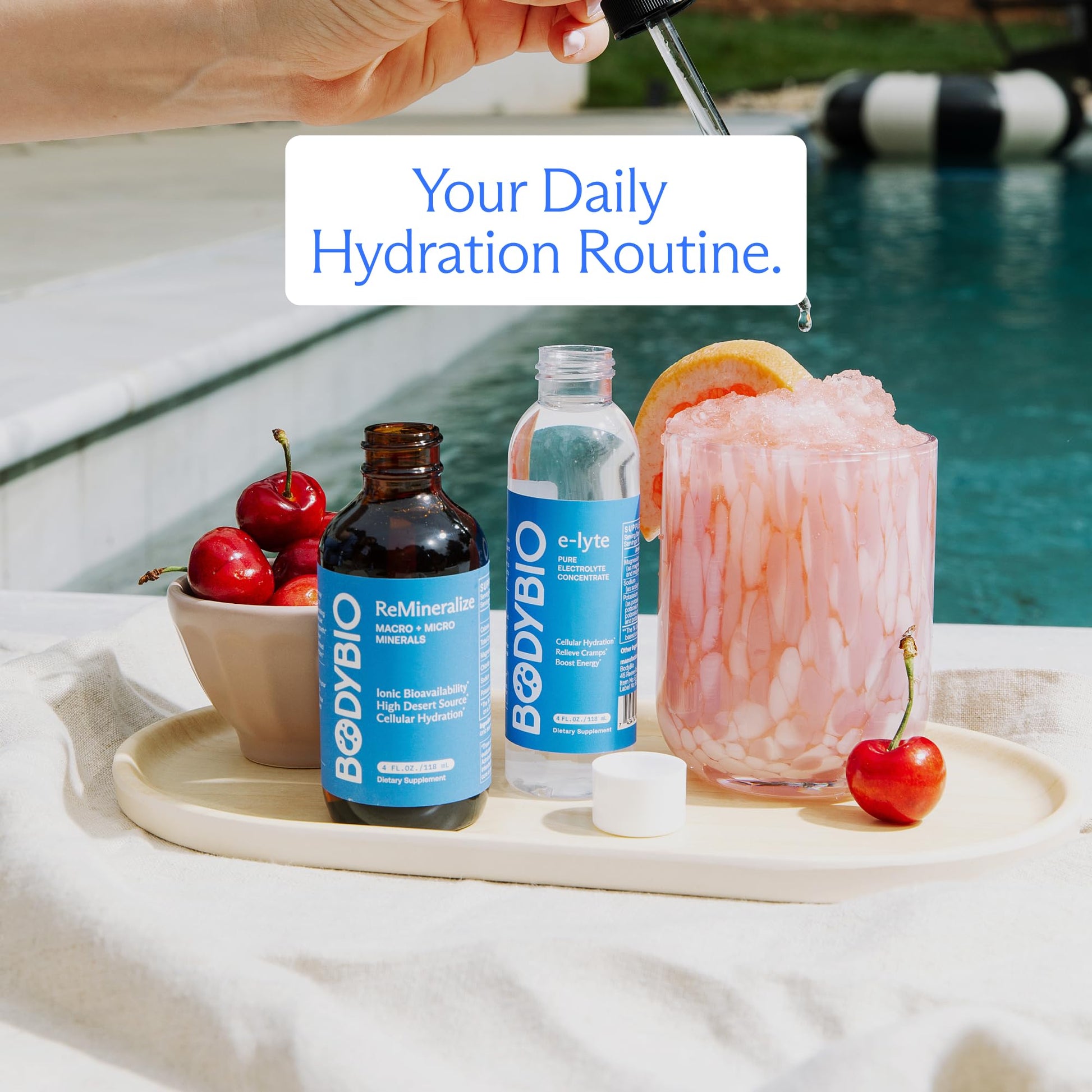 BodyBio e-lyte - Liquid Electrolyte Concentrate for Clean Hydration, Energy & Cramp Relief - No Sugar, No Artificial Flavors, No Fillers, Keto Friendly BodyBio buy australia supplements