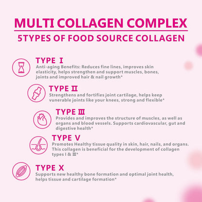 OMOGS Collagen Peptides Powder, with Prebiotics & Cranberry Extract -Hydrolyzed Collagen Peptides Support Hair, Skin, Nail, Bone & Digestive Health OMOGS