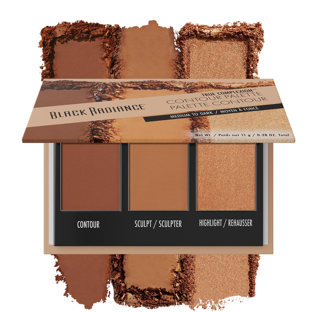 Black Radiance True Complexion Contour Palette, Medium to Dark, 0.38 Ounce Black Radiance