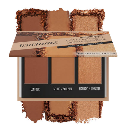 Black Radiance True Complexion Contour Palette, Medium to Dark, 0.38 Ounce Black Radiance