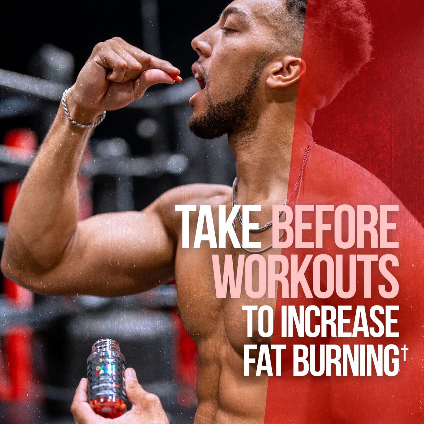 ALPHA LION Gains Candy, Pills that Support Weight Loss, Energy Supplements, 100% Natural Extract, Calorie Burning, Regulates Healthy Metabolism, 60 Capsules (Fat Loss - CaloriBurn®)