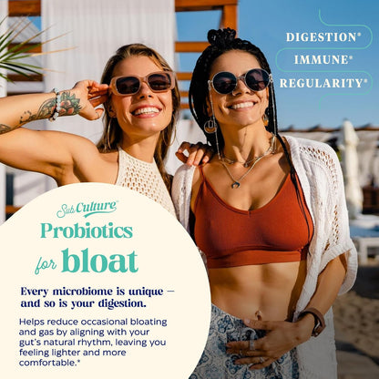 Enzymedica SubCulture Probiotic for Bloat & Digestive Health - Probiotic Supplement Capsules for Women & Men, 50 Billion CFU, Gut Health Support for Adults, Helps Occasional Gas & Bloating - 30 Caps Gsupps Australia