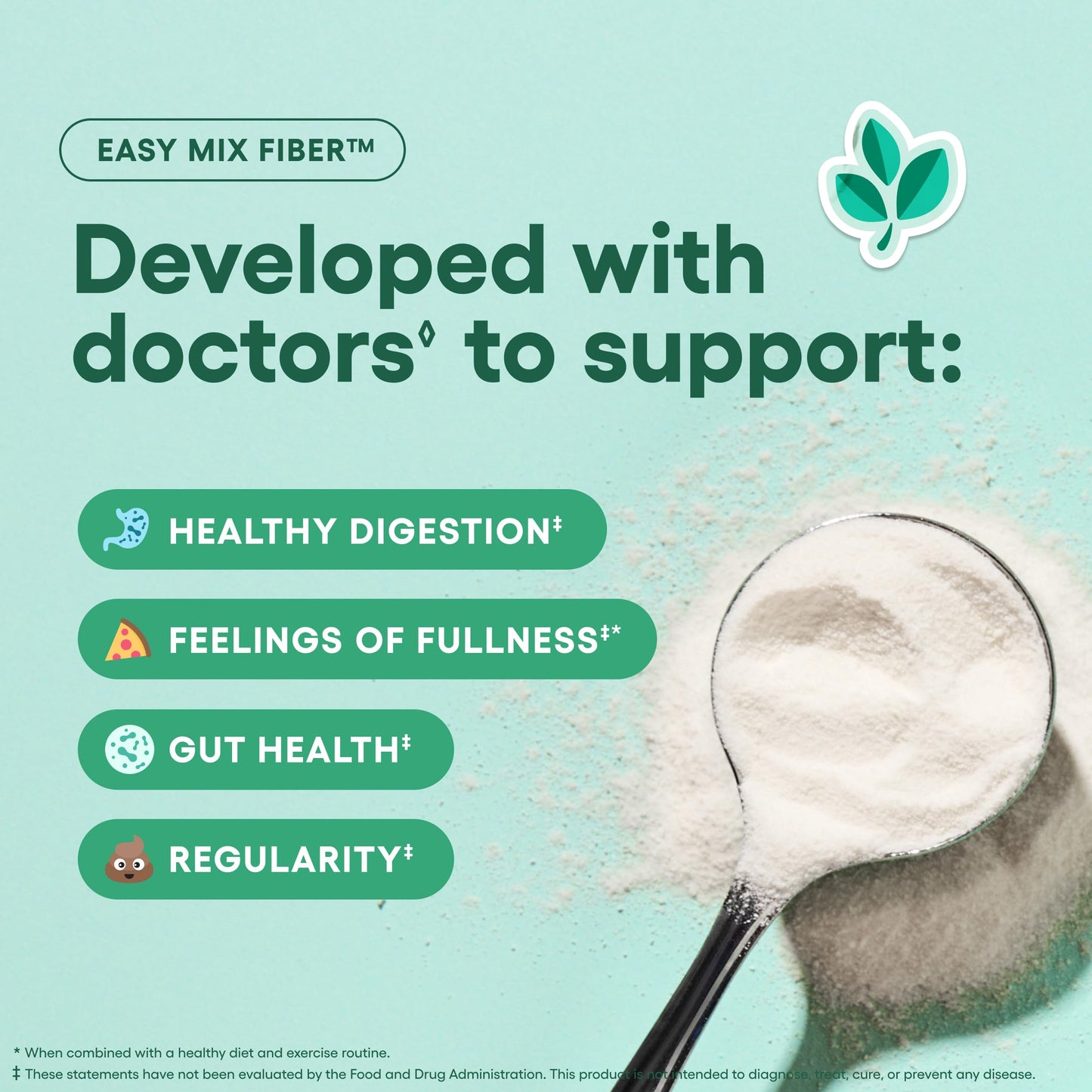 Physician's CHOICE Easy Mix Fiber for Digestive Health & Regularity - No Grit, Sugar Free, & Tasteless Physician's CHOICE