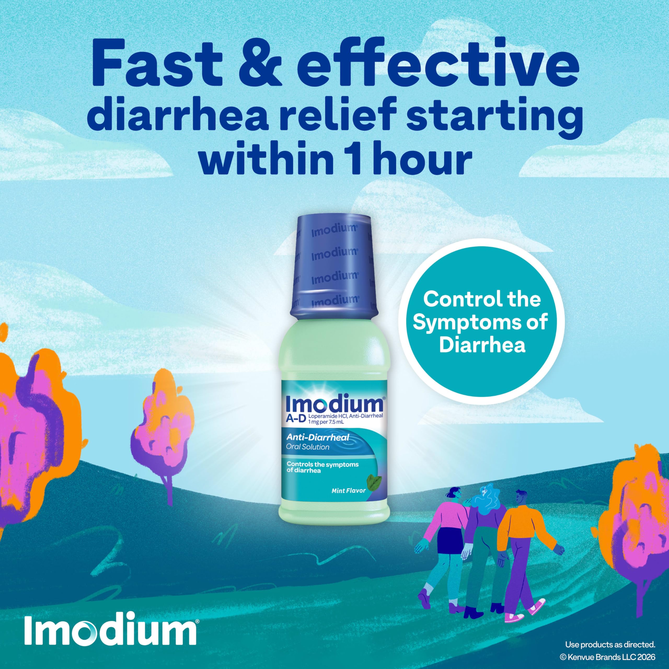 Imodium A-D Liquid Anti-Diarrheal Medicine with Loperamide HCl to Help Control Symptoms of Diarrhea Due to Acute, Traveler's Diarrhea, Mint Flavor, 8 fl. oz Imodium buy australia supplements