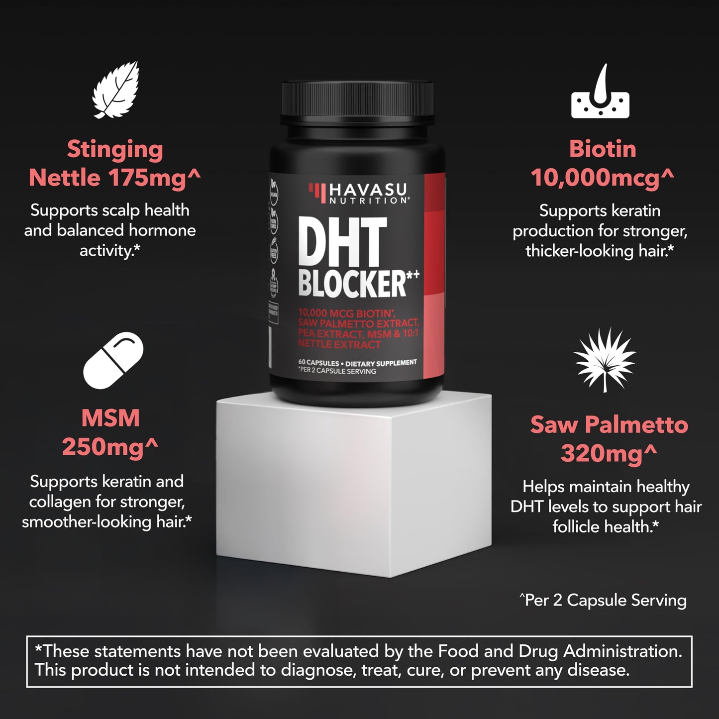 Saw Palmetto for Men, DHT Blocker and Prostate Health Supplement, 120 Count | Potent 3X Formula with Pumpkin Seed Oil and Stinging Nettle, Bladder and Urinary Support, Vegan, Non-GMO, 2-Month Supply Gsupps Australia