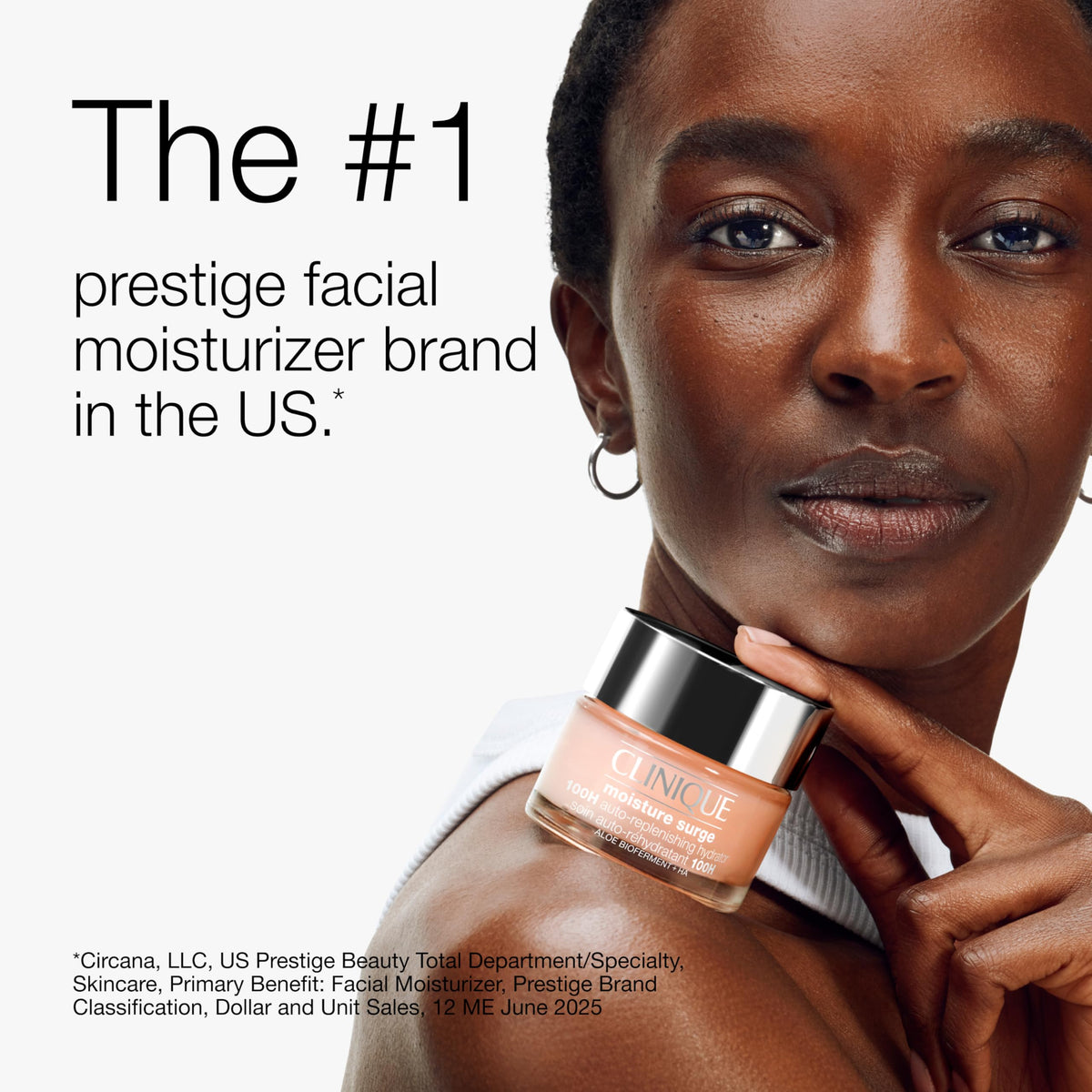 Clinique Moisture Surge 100H Auto-Replenishing Hydrator Oil Free Face Moisturizer | With Hyaluronic Acid, Aloe Bioferment and Vitamins C + E | Hydrating + Moisturizing, Mini Travel Size, 0.5 Fl Oz Clinique