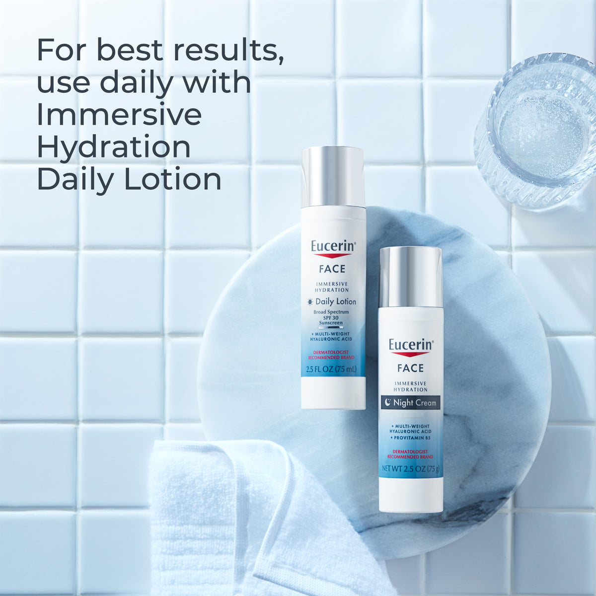 Eucerin Face Immersive Hydration Night Cream, 2.5 OZ Eucerin