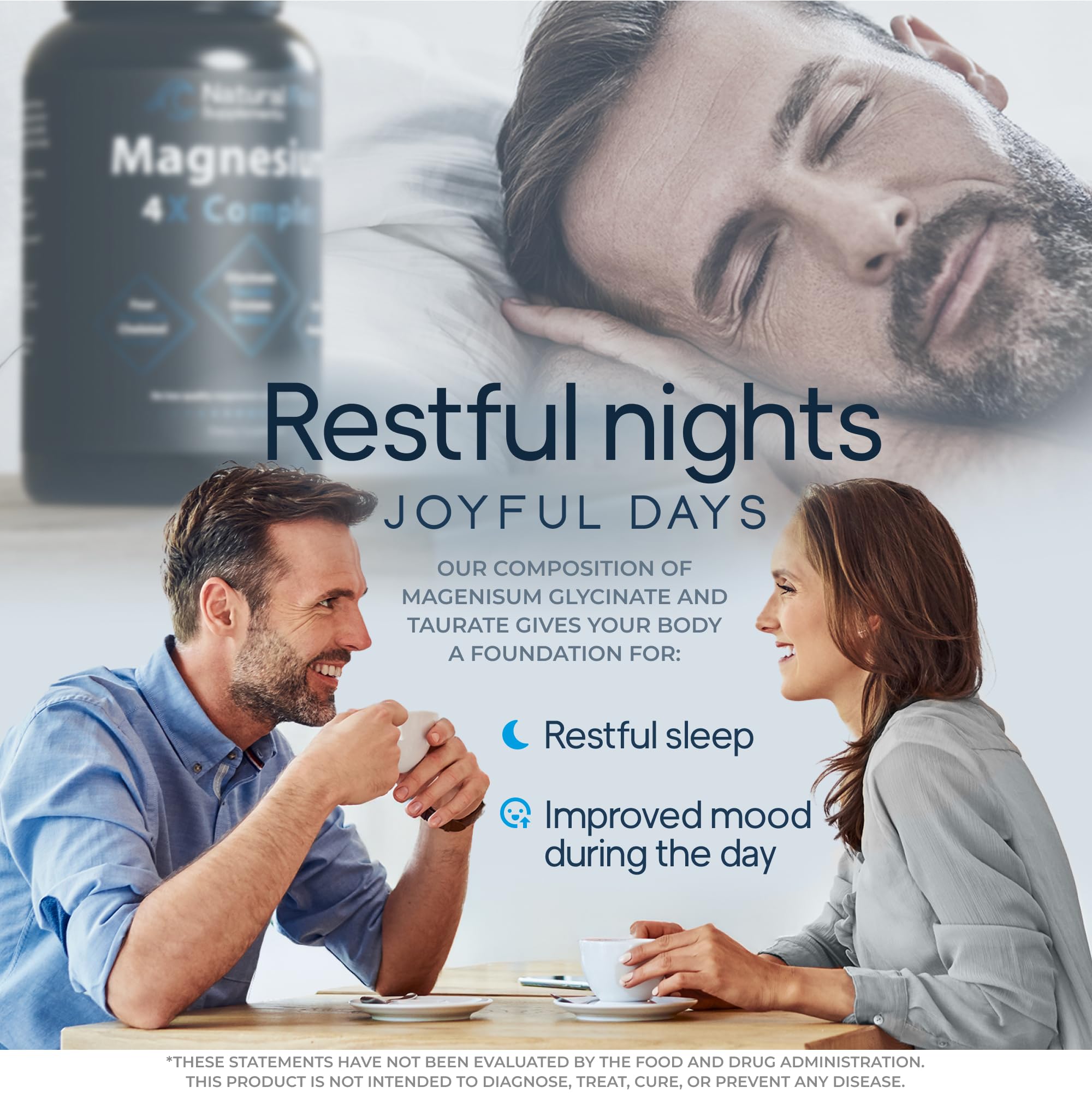 Natural Flow 4X Magnesium Supplement, Magnesium Glycinate, Taurate, Malate, Orotate Complex, Calm Sleep and Cramp Support Blend, No Mag Citrate or Oxide, 120 Capsules Natural Flow Supplements buy australia supplements