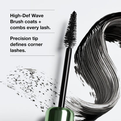 Clinique High Impact High-Fi Full Volume Mascara | Volume, Length, Non-Clumping, Smudge-Proof + Safe For Sensitive Eyes, Black Clinique