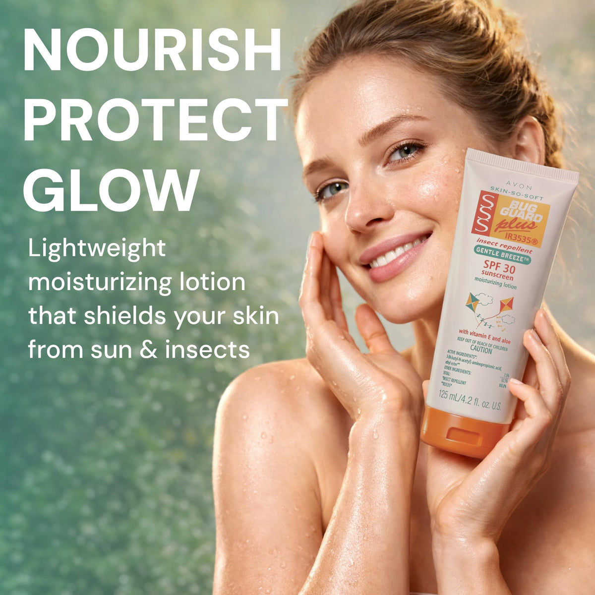 AVON SSS Bug Guard Plus IR3535 Gentle Breeze SPF 30 Lotion - 4.2 oz AVON