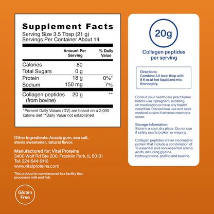 Vital Proteins® Pumpkin Spice Collagen Peptides, 20g Collagen Peptides, Healthy Hair, Skin, Nails & Joints Vital Proteins
