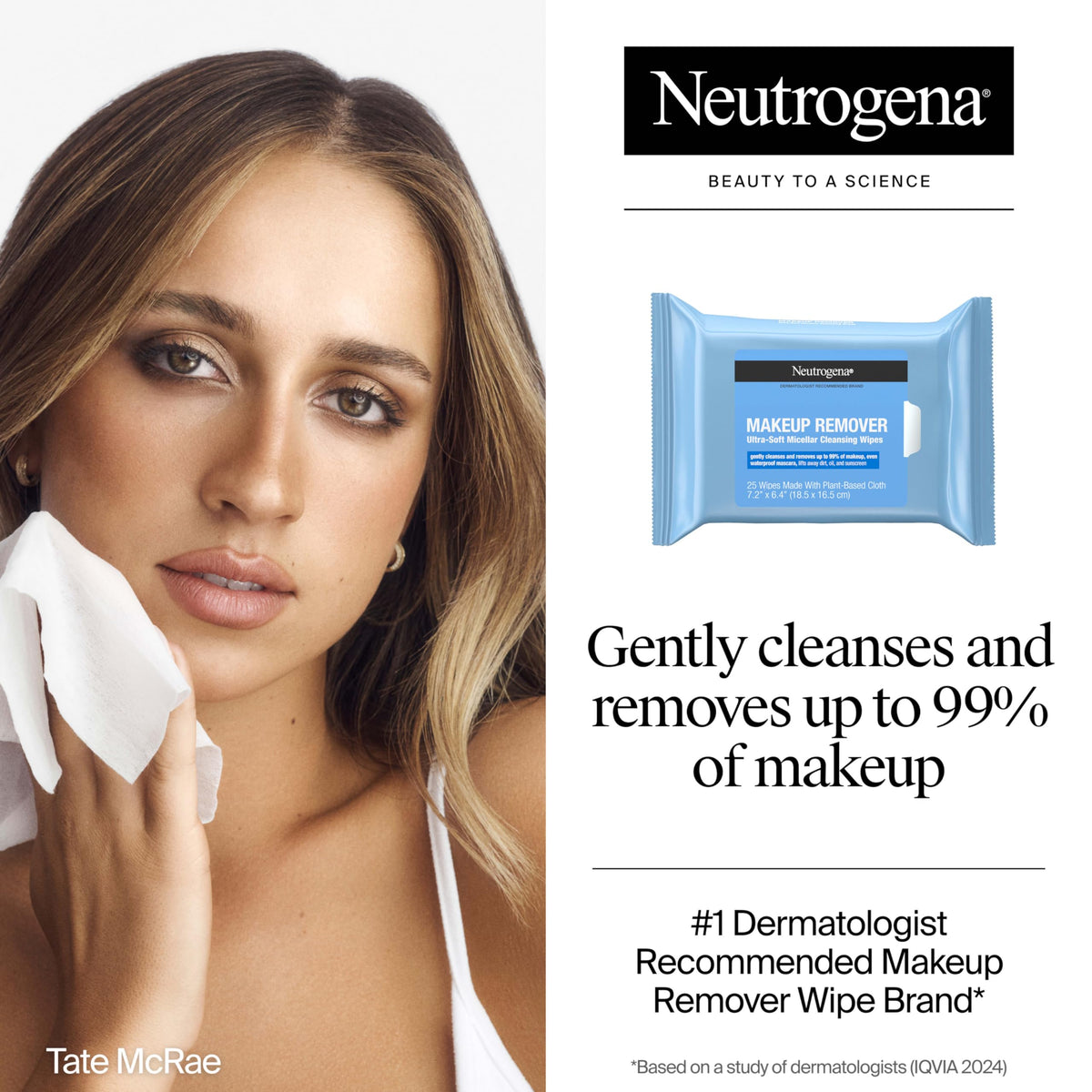 Neutrogena Day & Night Facial Cleansing Wipes, 3 Packs of 25 Neutrogena