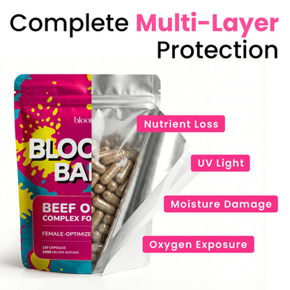 Beef Organ Supplement for Women – Grass Fed Liver, Uterus, Ovary, Heart, Kidney – 30+ Nutrients to Support Hormone Balance, Cycle Health, Energy, Immunity Bloomeo